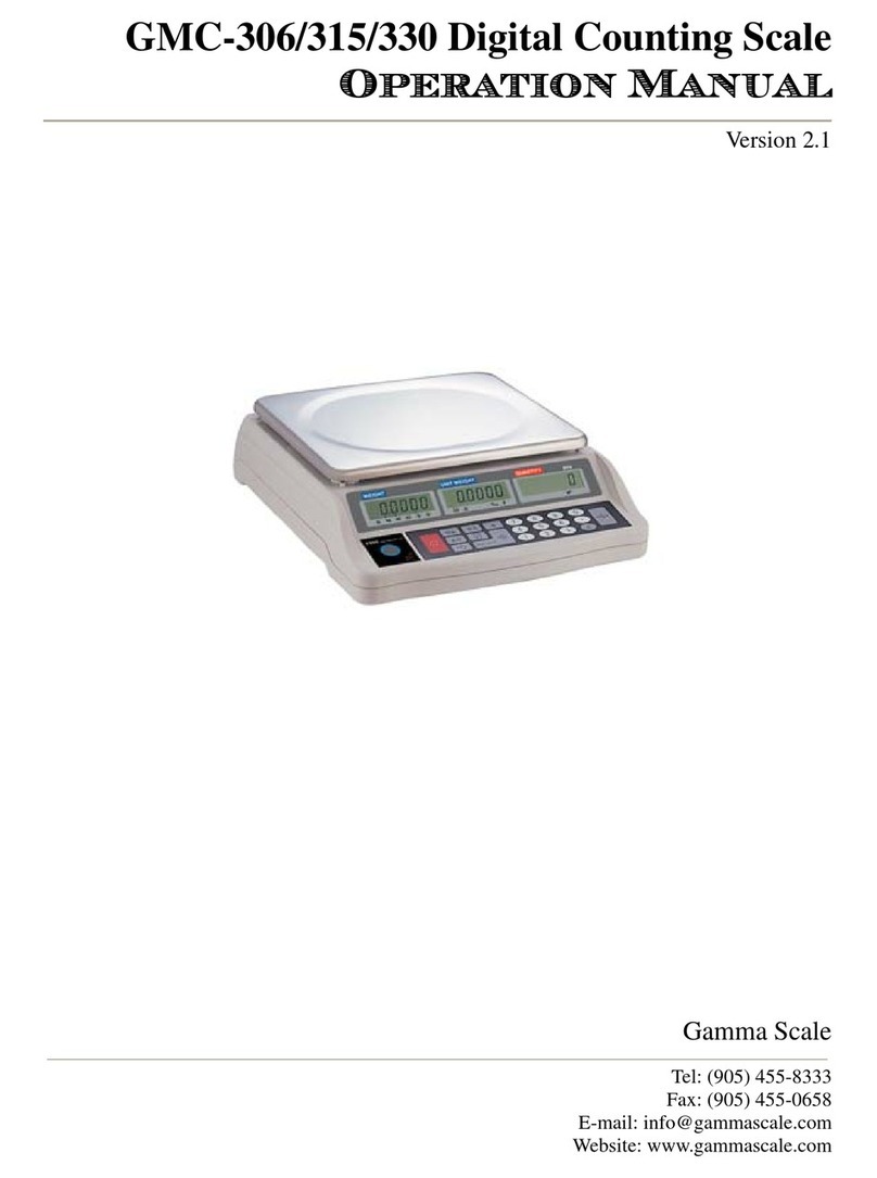 Gamma Scale GMC-306 Operation manual