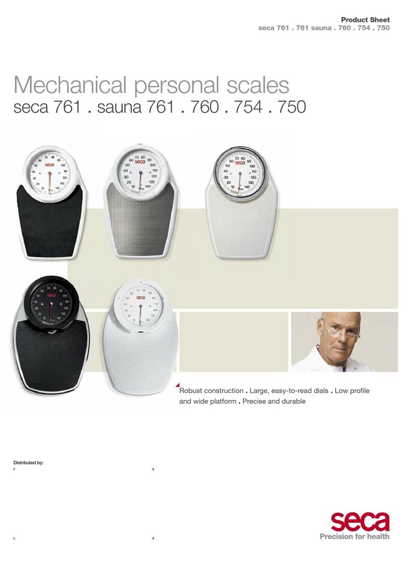 Seca medica 761 Dimensions