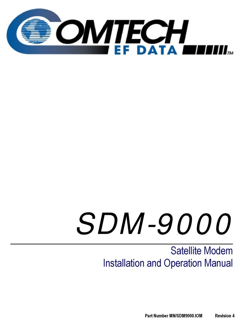 Comtech EF Data SDM-9000 User manual
