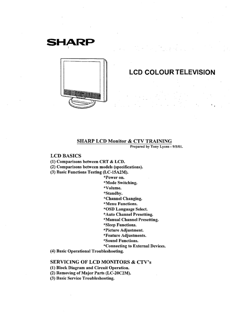 Sharp LC-121M2E Installation guide