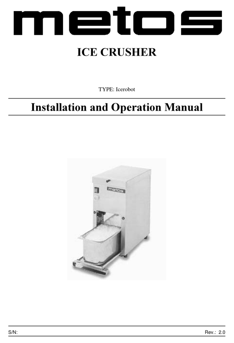 Metos Icerobot Installation and operation manual Metos Icerobot Installation and operation manual