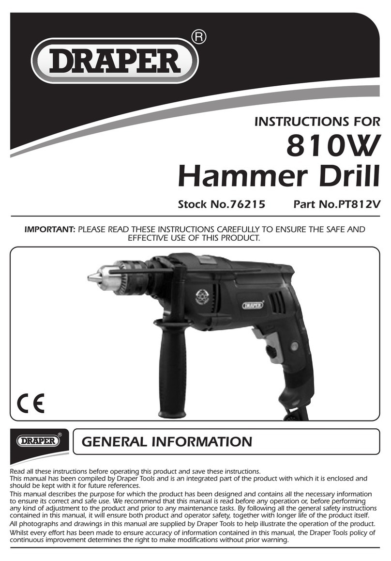 Draper PR812V instructions