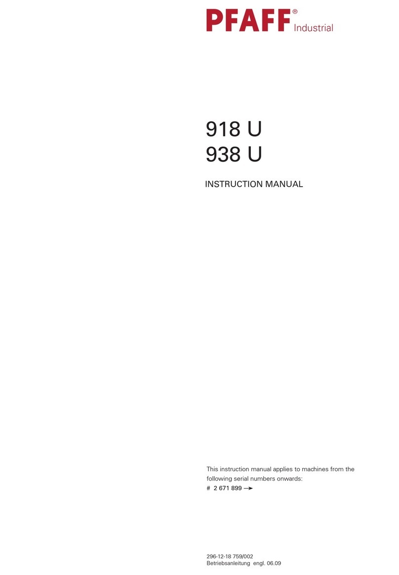 Pfaff 918 User manual