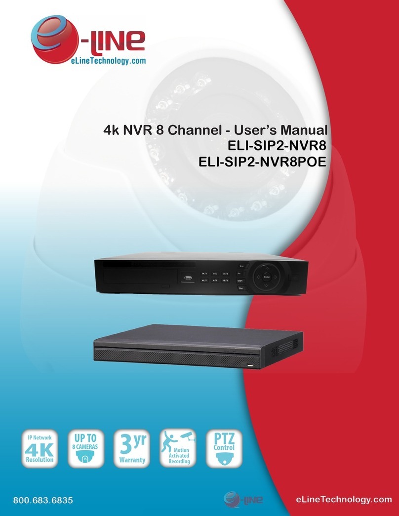 E-line ELI-SIP2-NVR8 User manual
