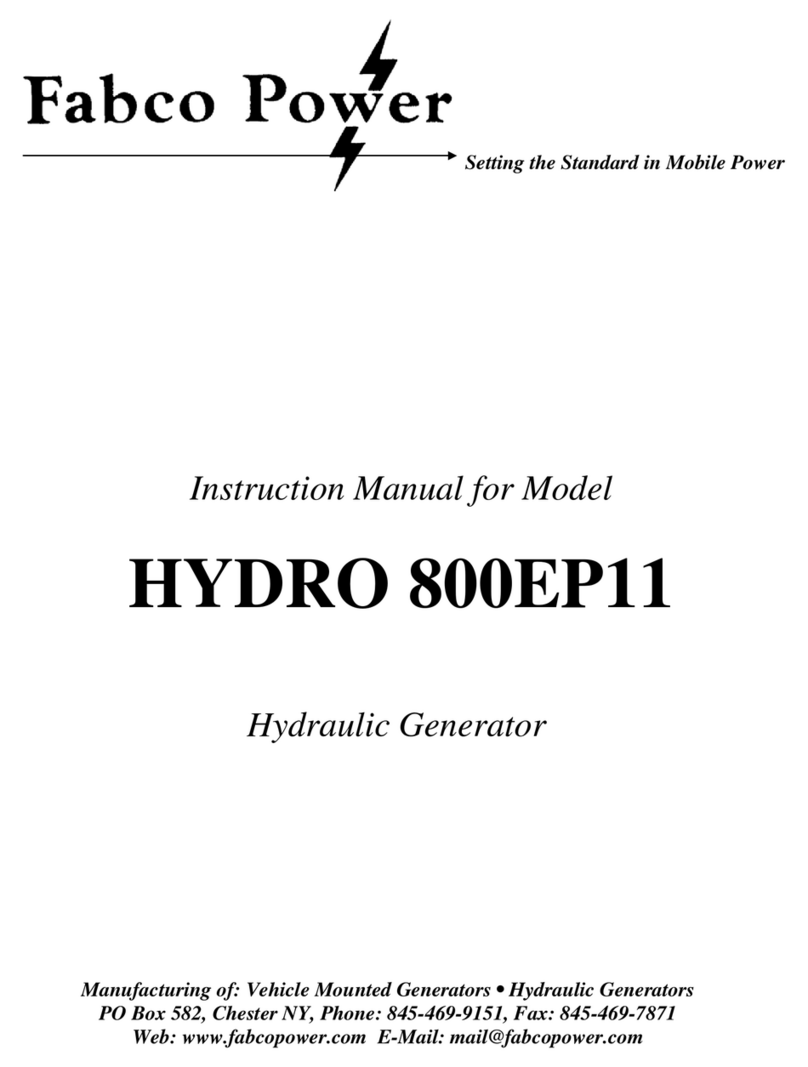 Fabco Power HYDRO 800EP11 instruction manual