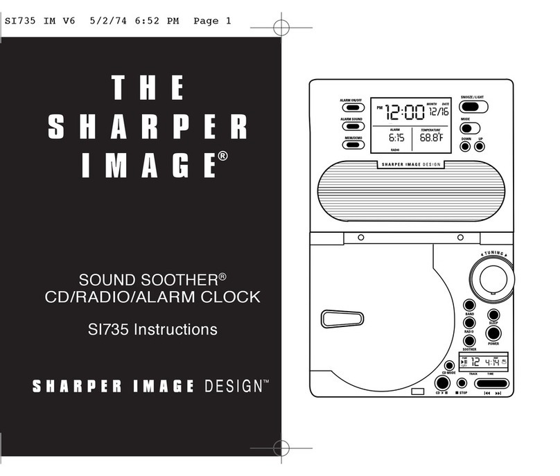 Sharper Image SOUND SOOTHER SI735 User manual Sharper Image SOUND SOOTHER SI735 User manual