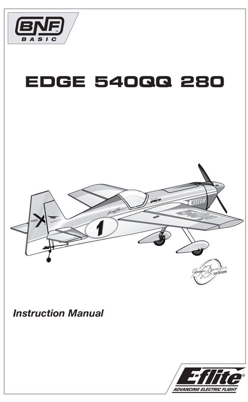 E-FLITE EDGE 540QQ 280 User manual