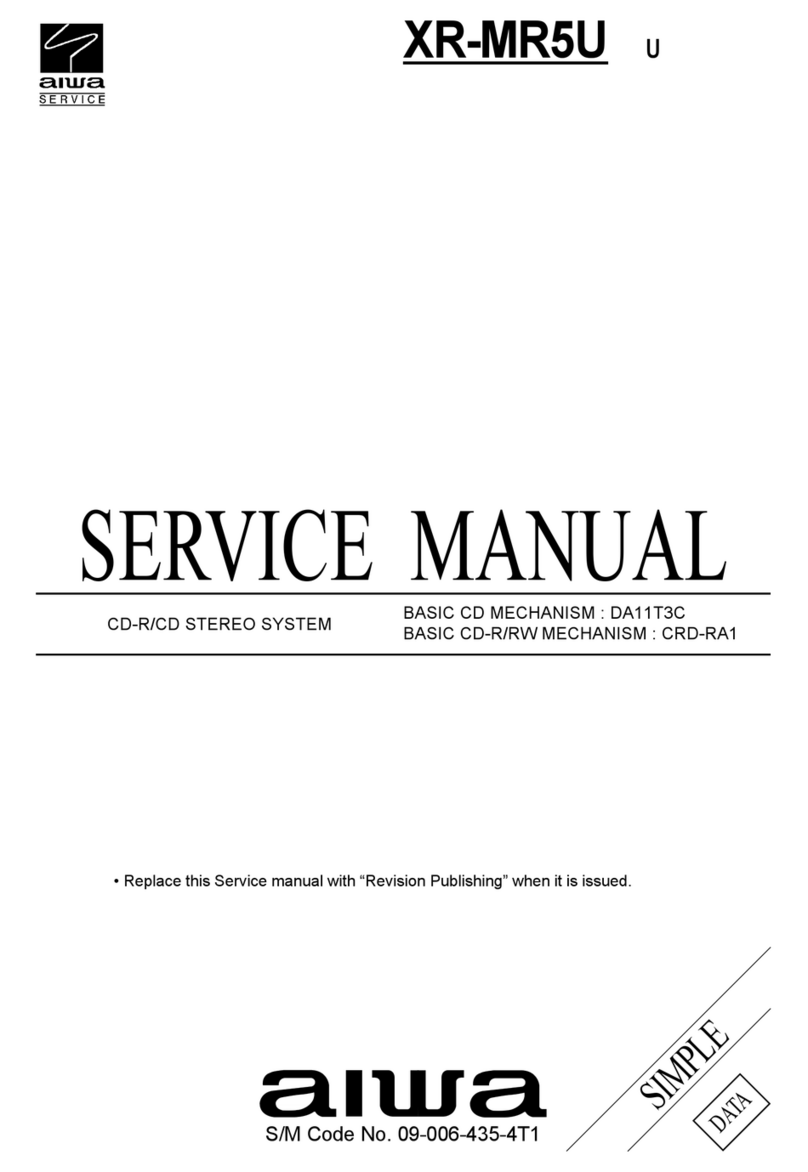 Aiwa XR-MR5U Service manual