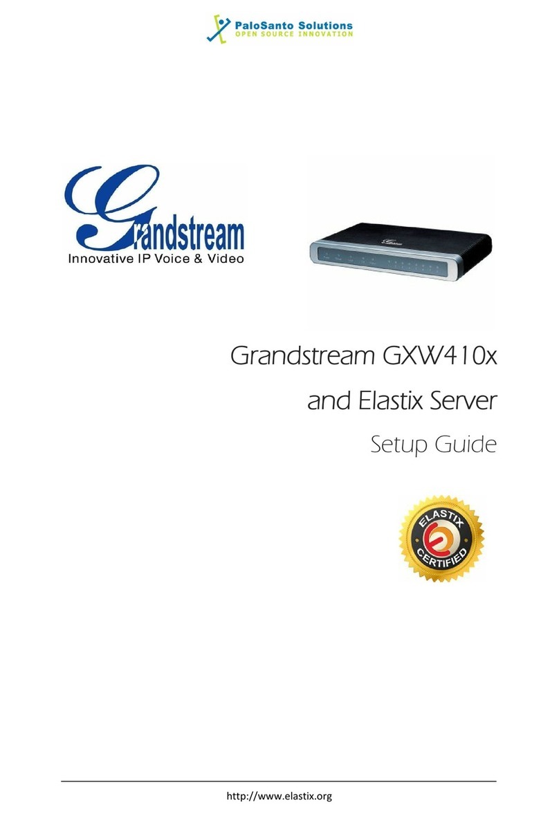 Grandstream Networks GXW-410x User manual Grandstream Networks GXW-410x User manual