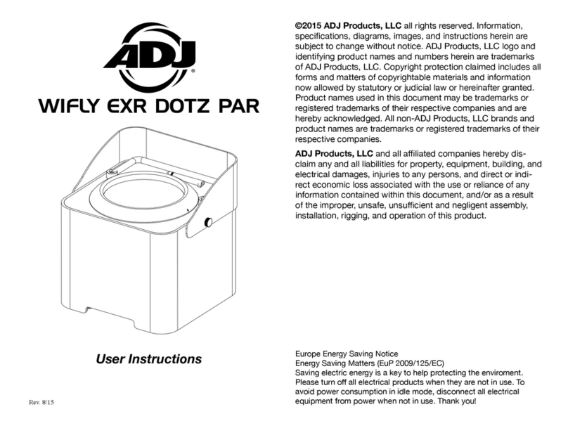ADJ WiFly EXR Dotz Par User manual