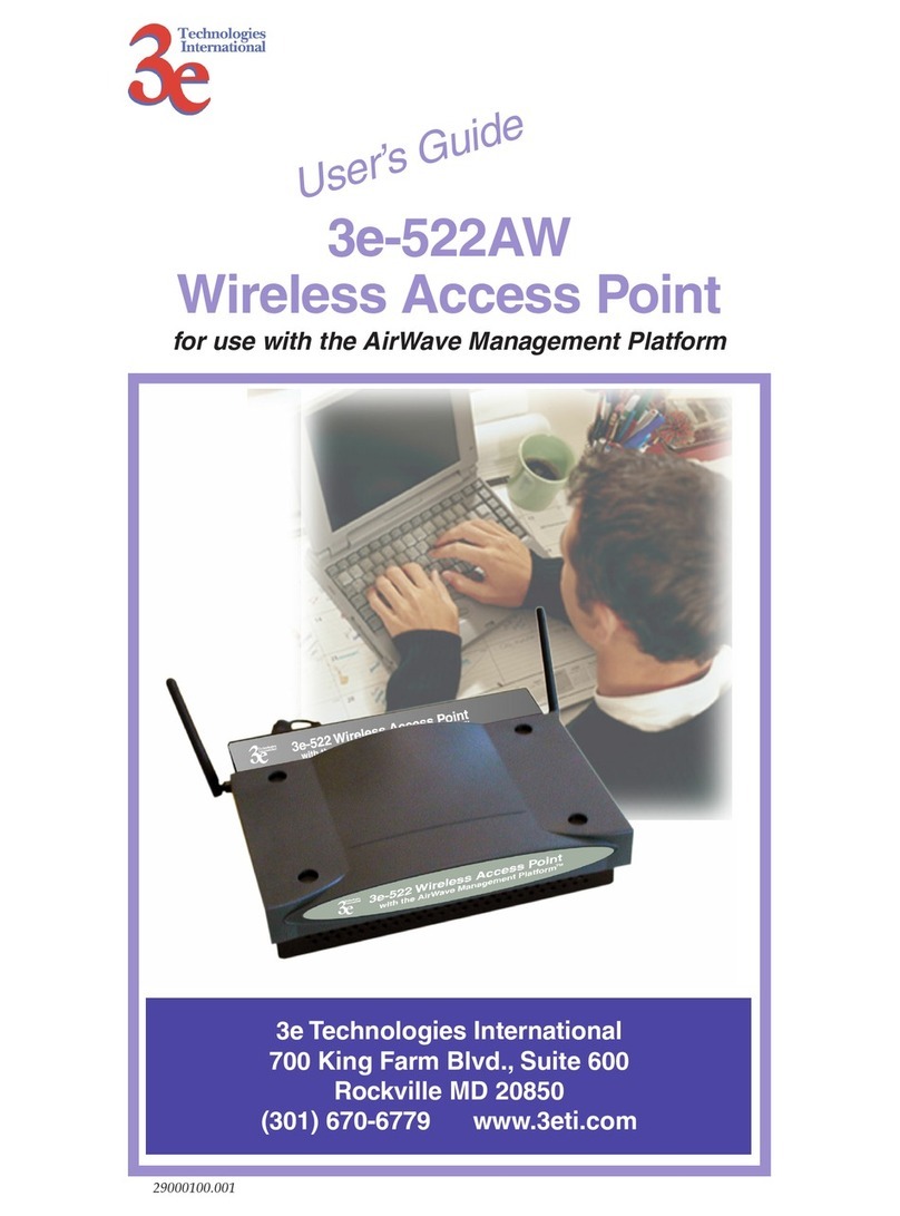 3e Technologies International 3e-522AW user guide 3e Technologies International 3e-522AW user guide