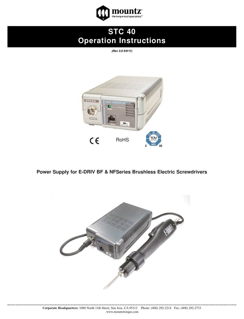 Mountz STC 40 Operation instructions