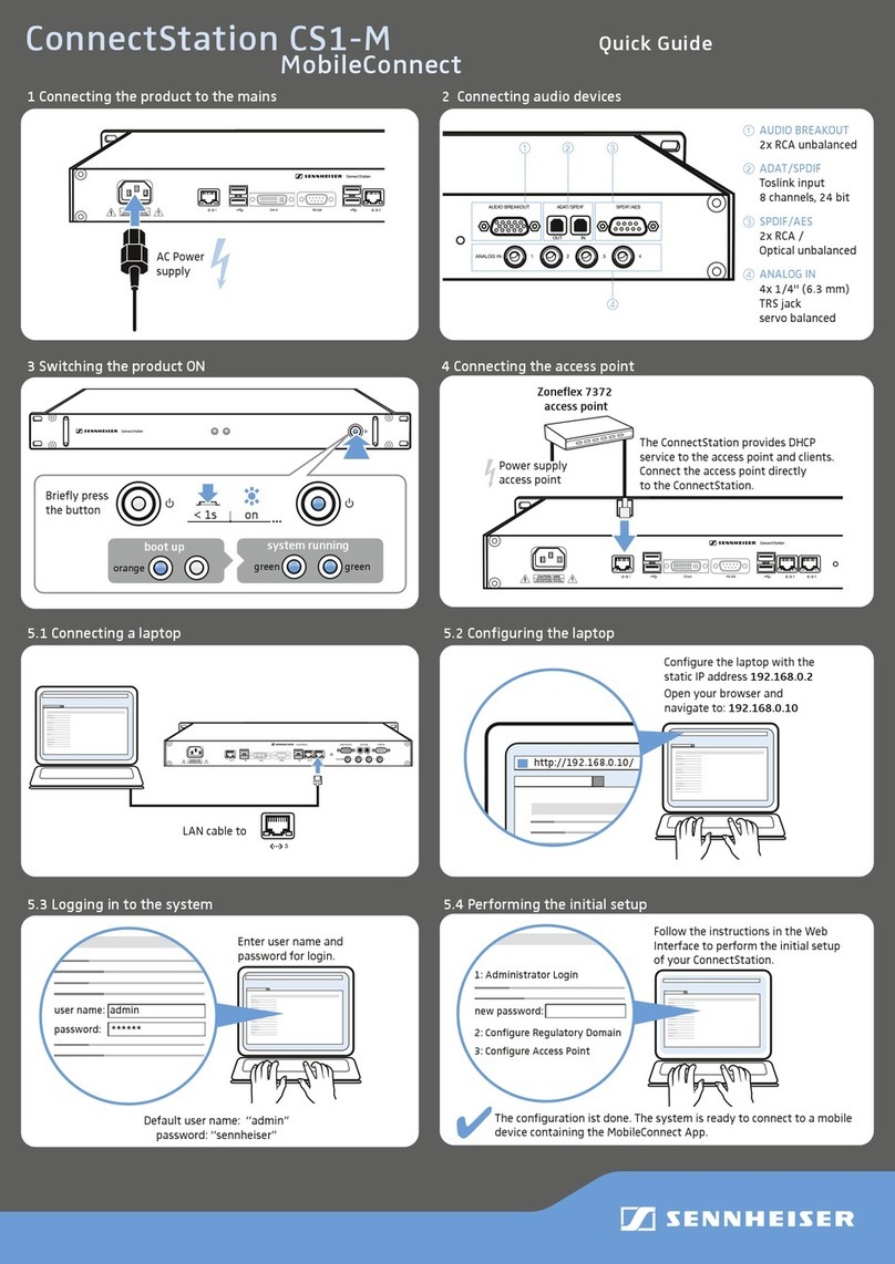Sennheiser ConnectStation CS1-M quick guide