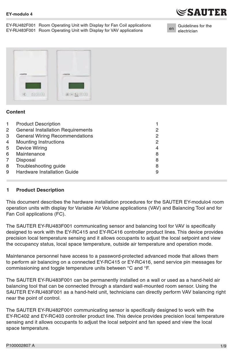 sauter EY-RU482F001 Guidelines sauter EY-RU482F001 Guidelines