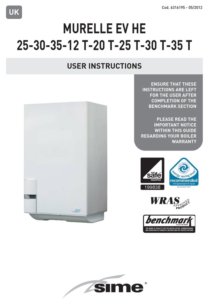 Sime MURELLE HE 25 Installation instructions