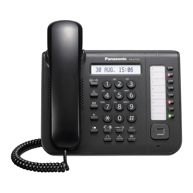 Panasonic KX-DT521 Quick reference guide