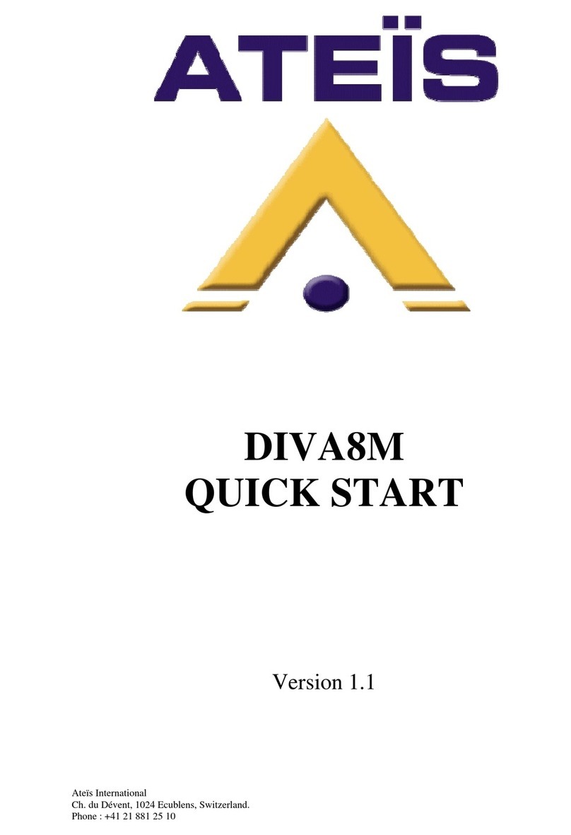 Ateis DIVA8M quick start guide