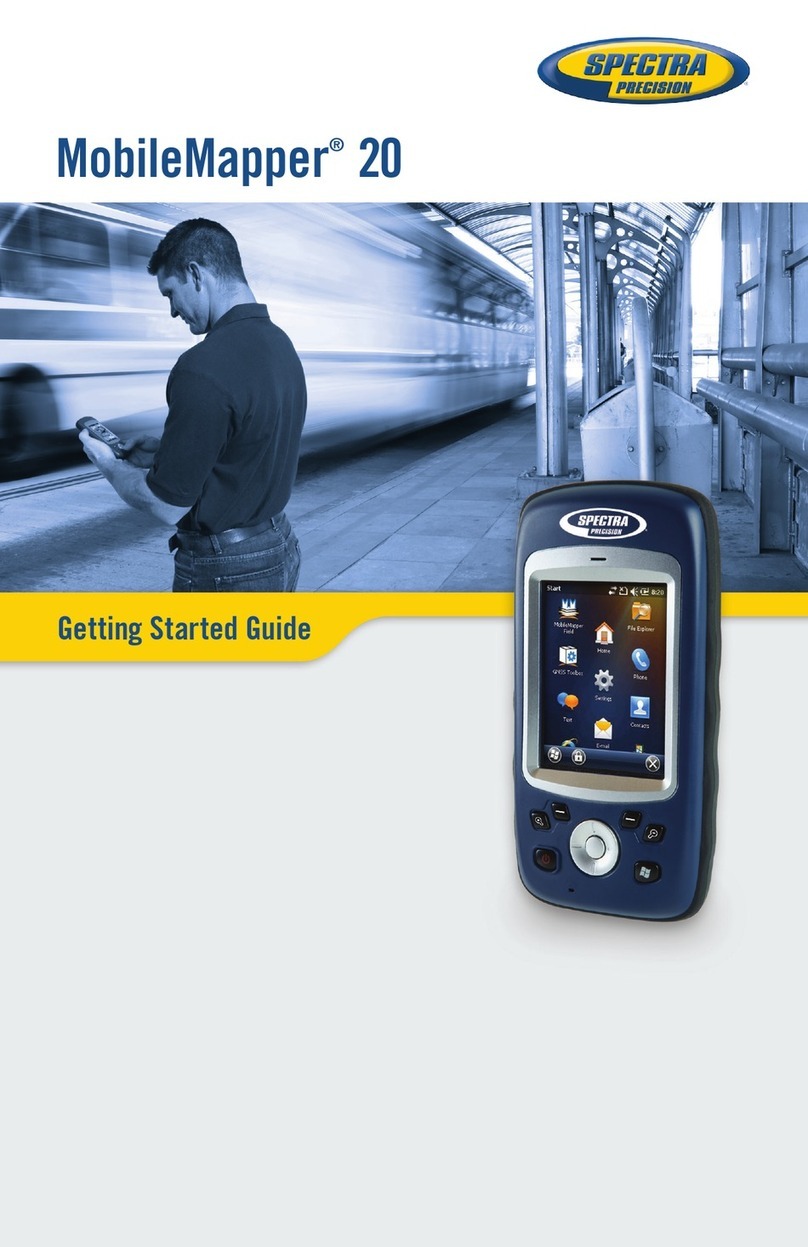 Spectra MobileMapper 20 User manual