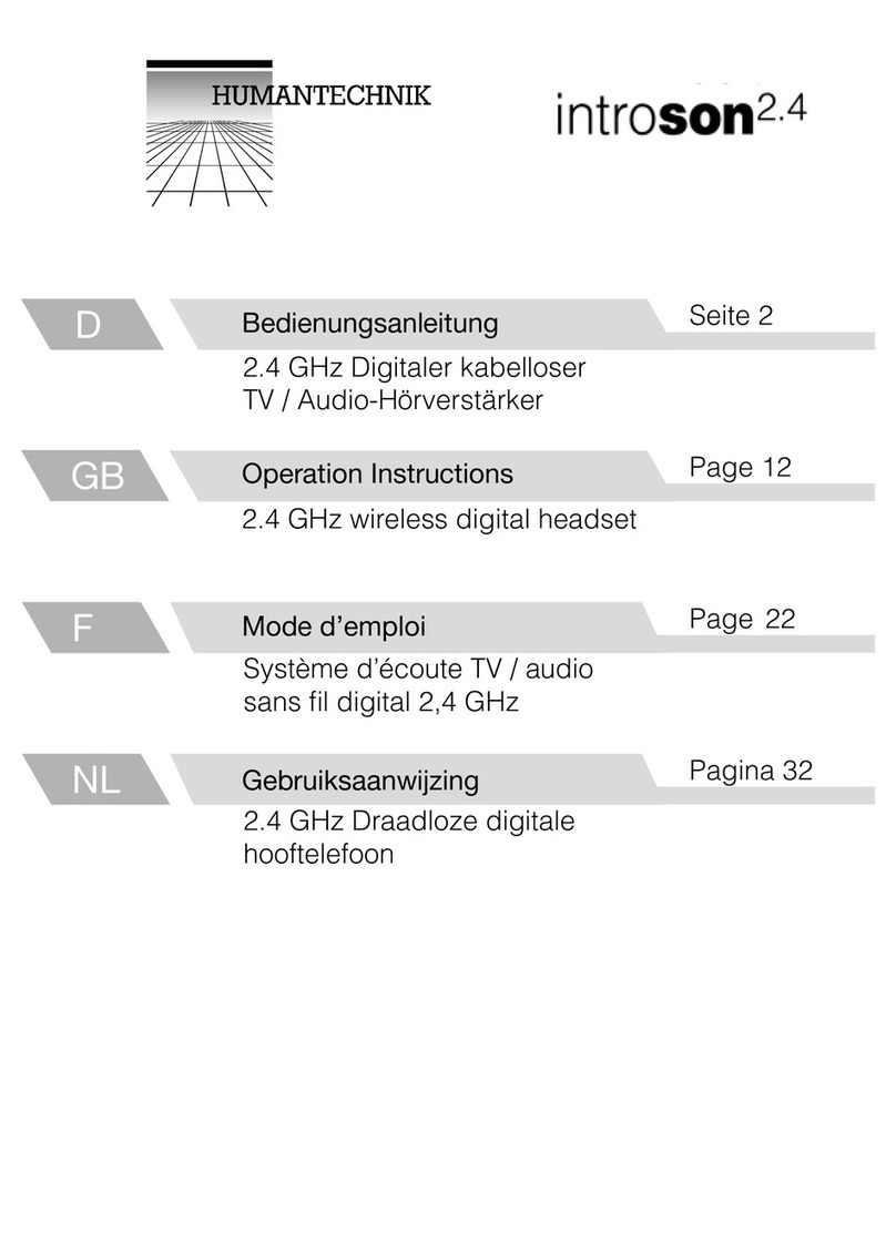 HumanTechnik Introson 2.4 Operation instructions