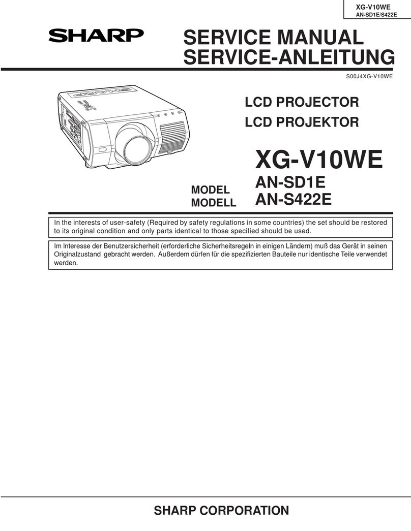 Sharp XG-V10WE User manual