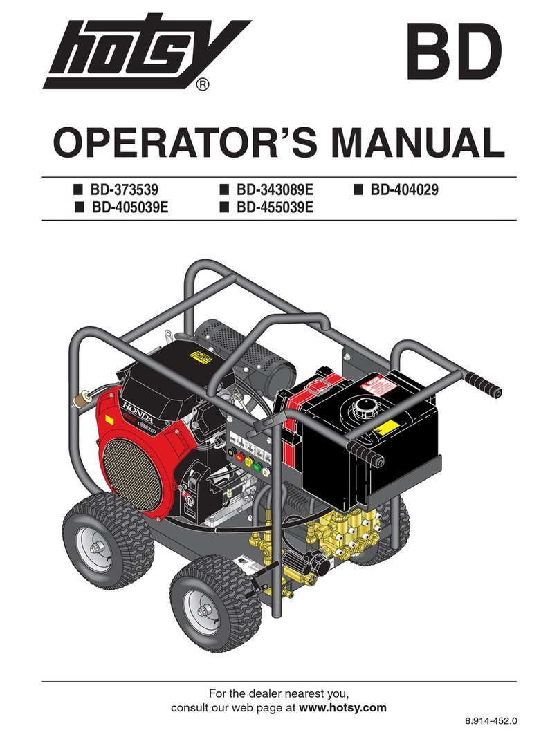 Hotsy BD-373539 Operator's manual