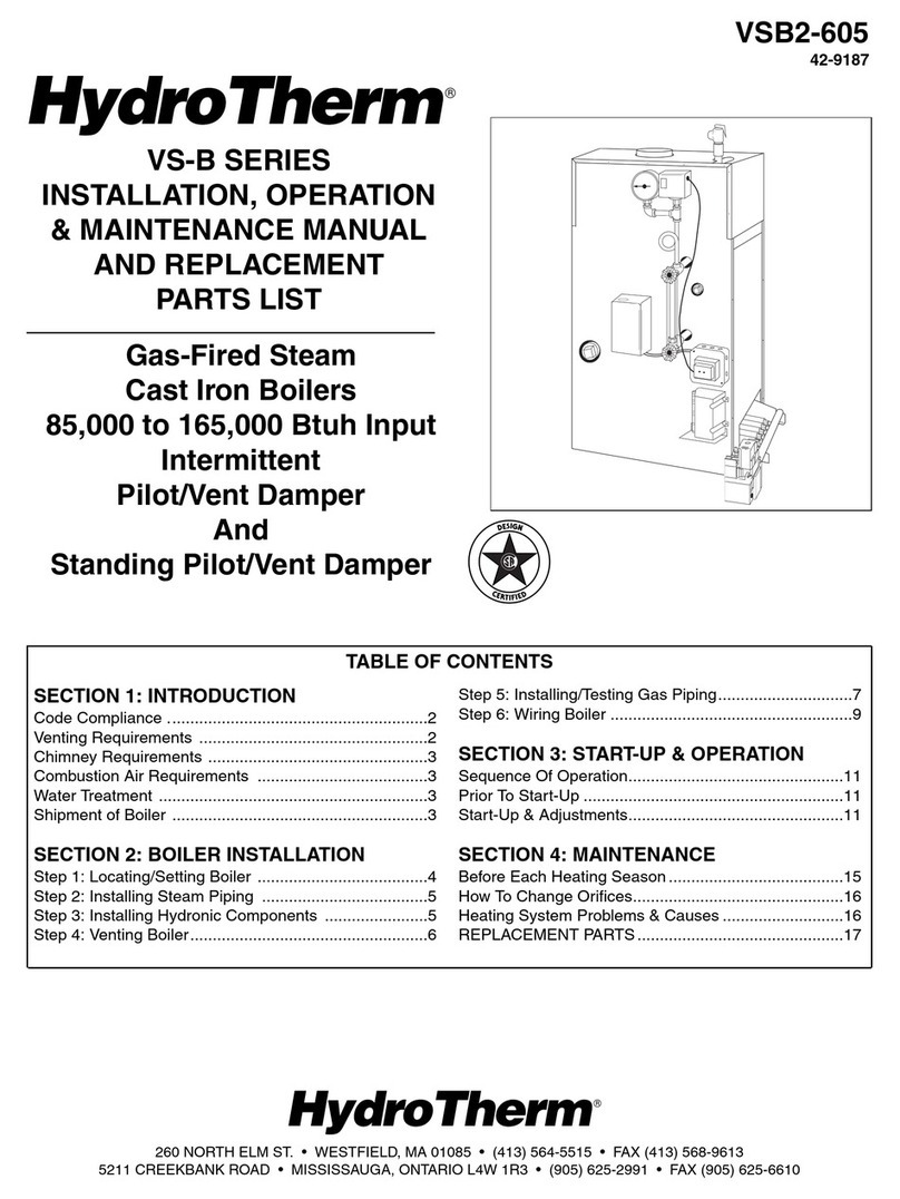 HydroTherm VSB2-605 Manual HydroTherm VSB2-605 Manual
