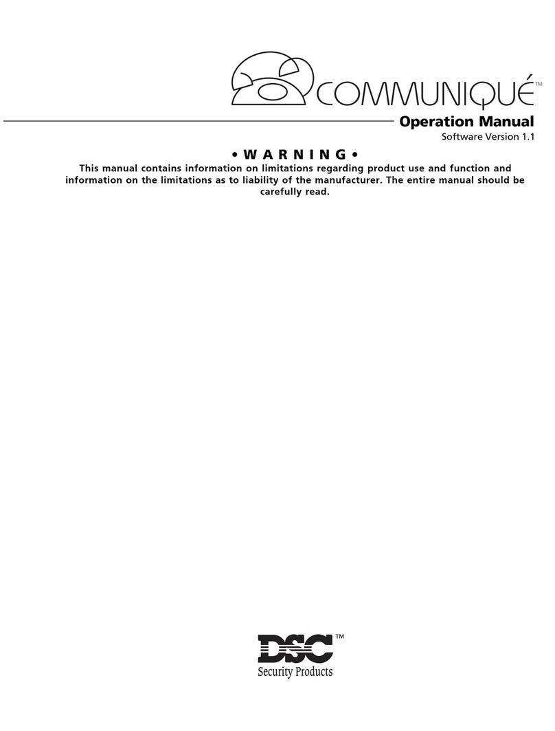 DSC Communique Operation manual