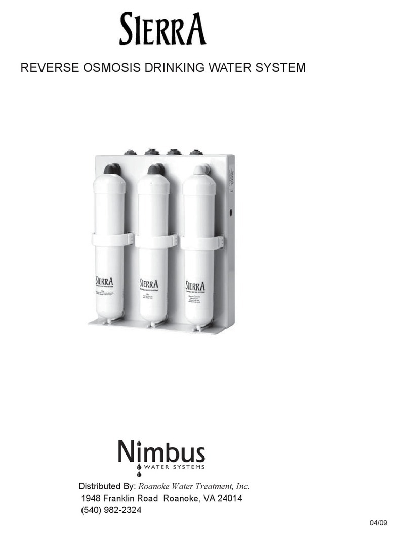 Nimbus Water Systems Sierra User manual Nimbus Water Systems Sierra User manual