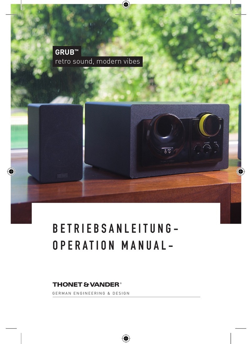 Thonet & Vander GRUB Operation manual