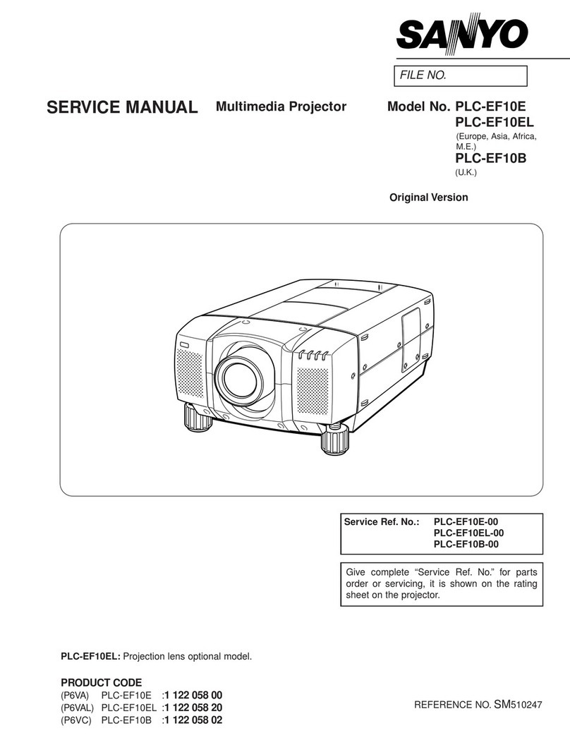 Sanyo PLC-EF10E User manual