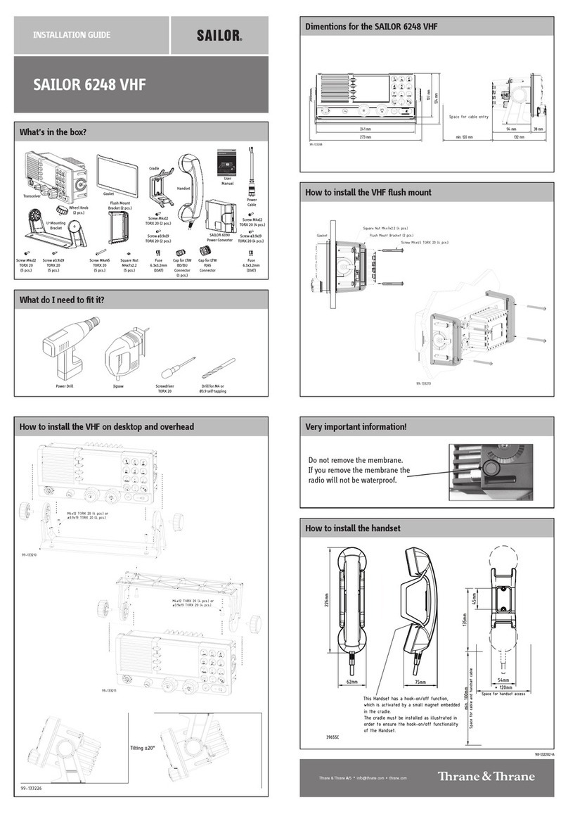 Sailor 6248 VHF installation guide