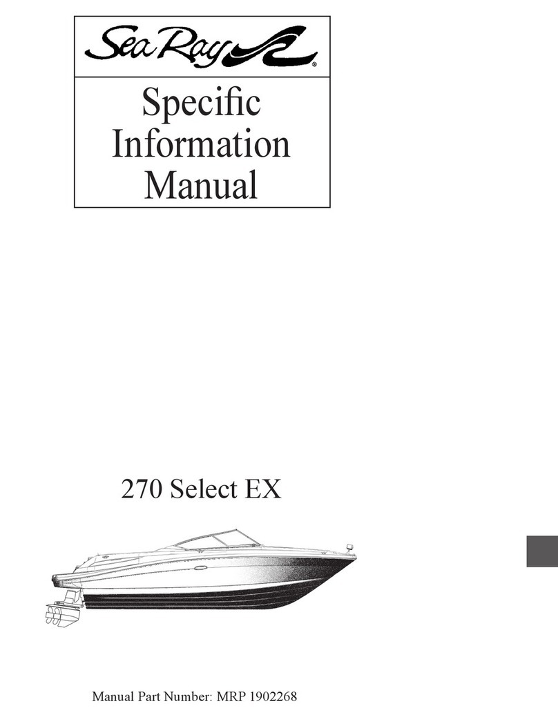Sea Ray 270 Select EX Specific information manual