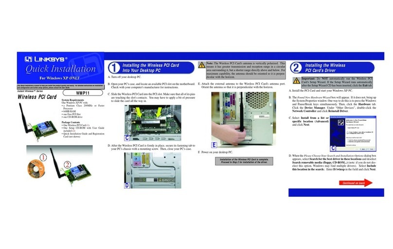 Linksys WMP11 ver. 2.7 Original operating instructions