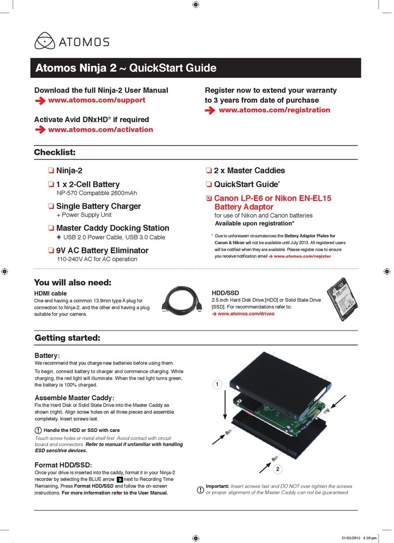 Atomos Ninja 2 quick start guide