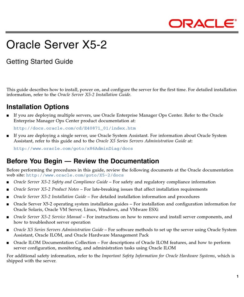 Oracle netra X5-2 Getting started guide