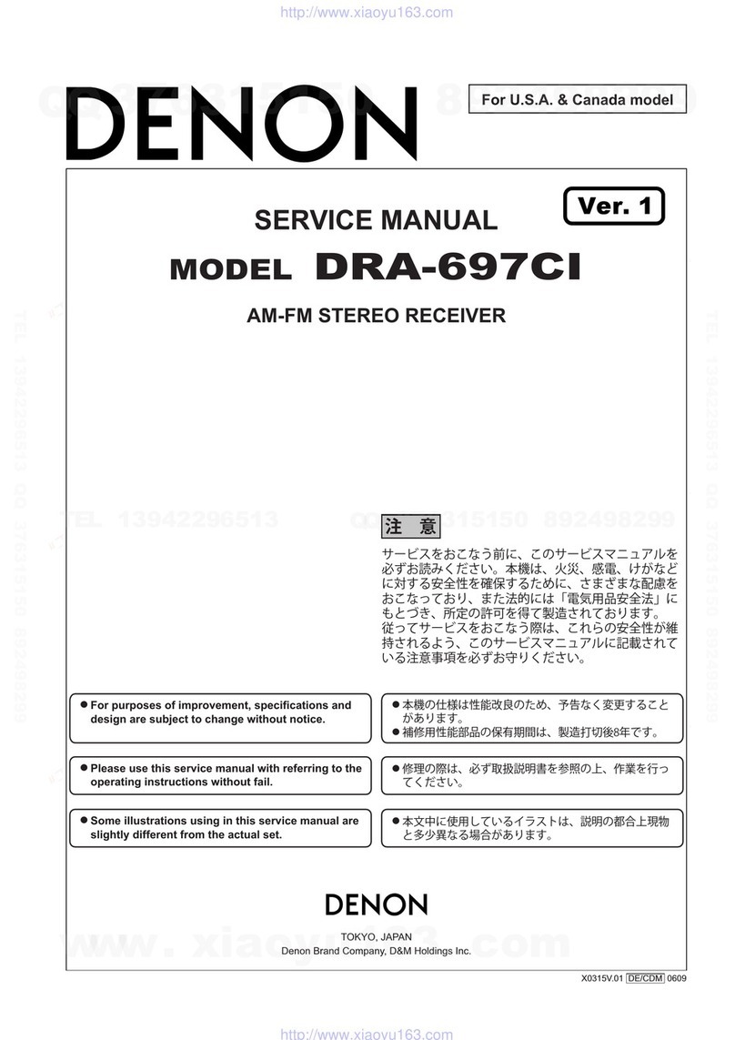 Denon DRA-697CI Service manual