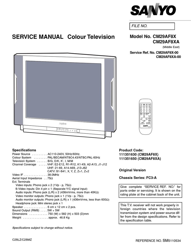 Sanyo CM29AF8XA User manual