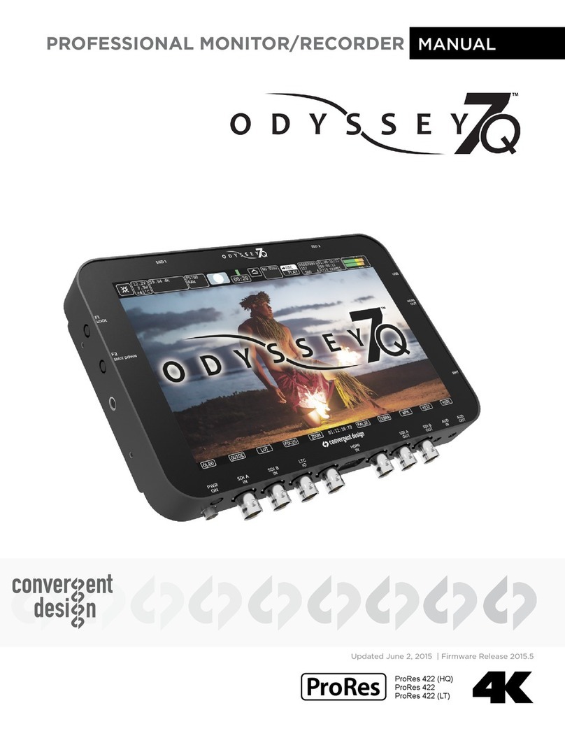 Convergent Design Odyssey7Q ProRes 422 (HQ) User manual