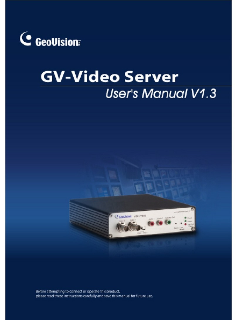 GeoVision VSV13-A-EN User manual