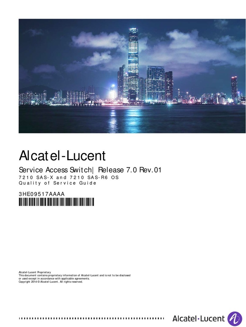 Alcatel-Lucent 7210 SAS-R6 OS Quality of service guide Alcatel-Lucent 7210 SAS-R6 OS Quality of service guide