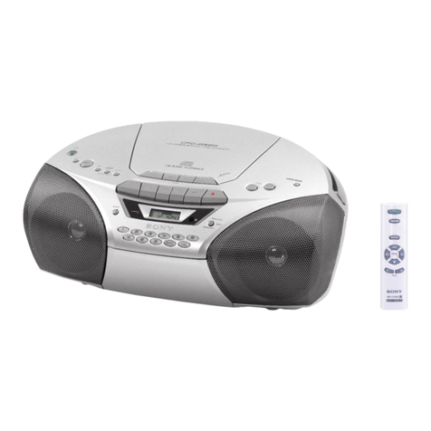 Sony CFD-S250 - Cd Radio Cassette-corder User manual