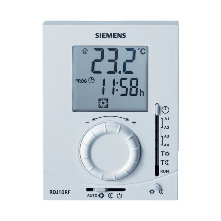 Siemens RDJ10RF/SET operating instructions