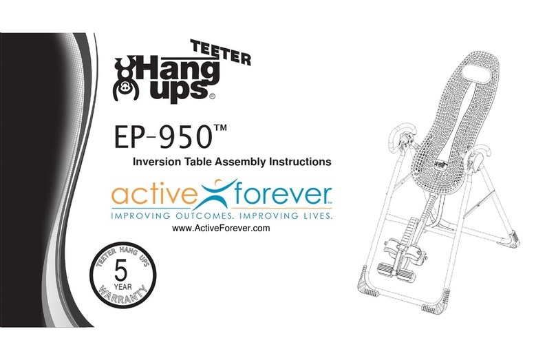 Hang ups Teeter EP-950 Assembly instructions
