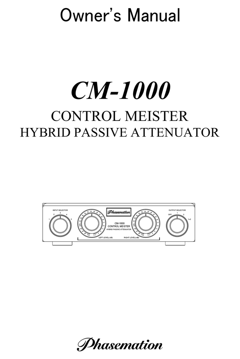 Phasemation CM-1000 CONTROL MEISTER User manual