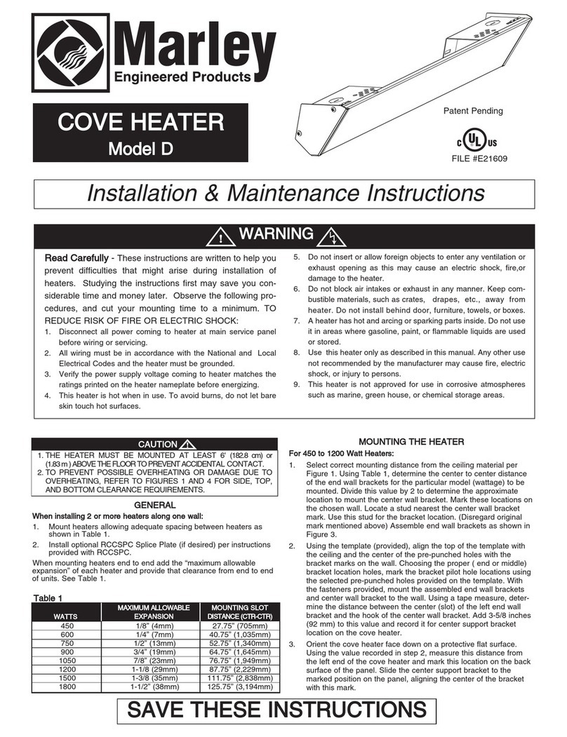 Marley C4508D Installation and operating instructions