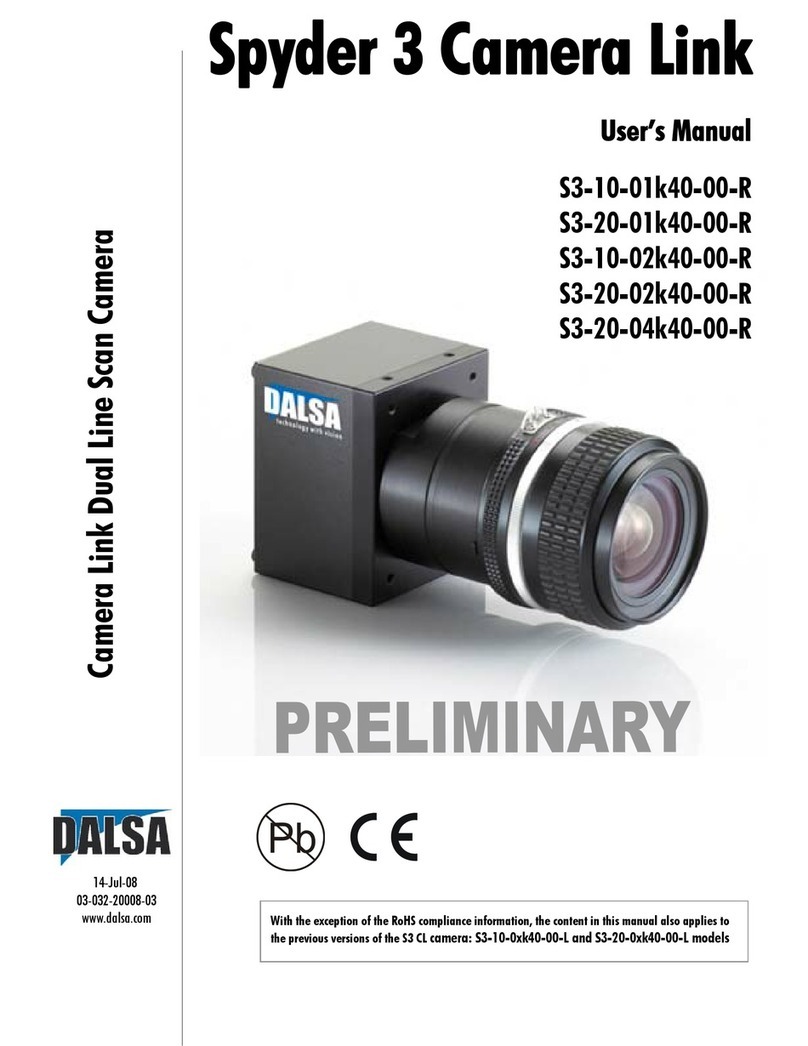 Dalsa Spyder 3 S3-10-01k40-00-R user manual
