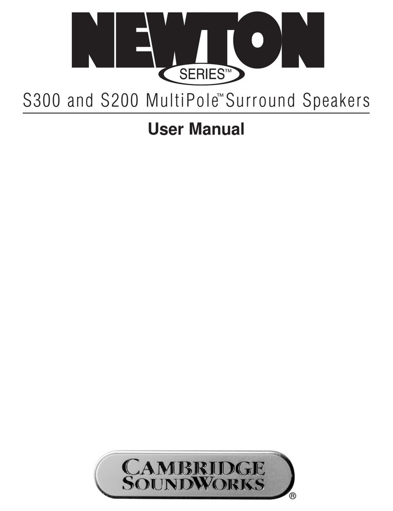 Cambridge Sound Works Newton Series S300 MultiPole user manual