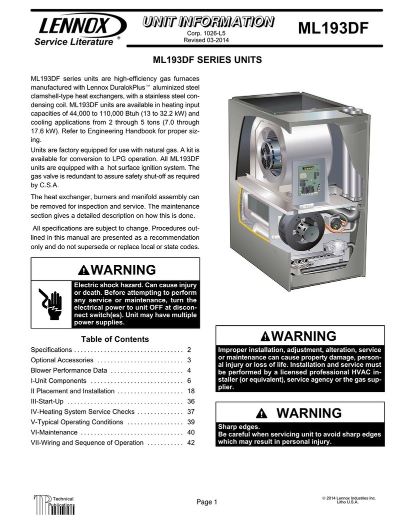 Lennox ML193DF045P36B Unit information