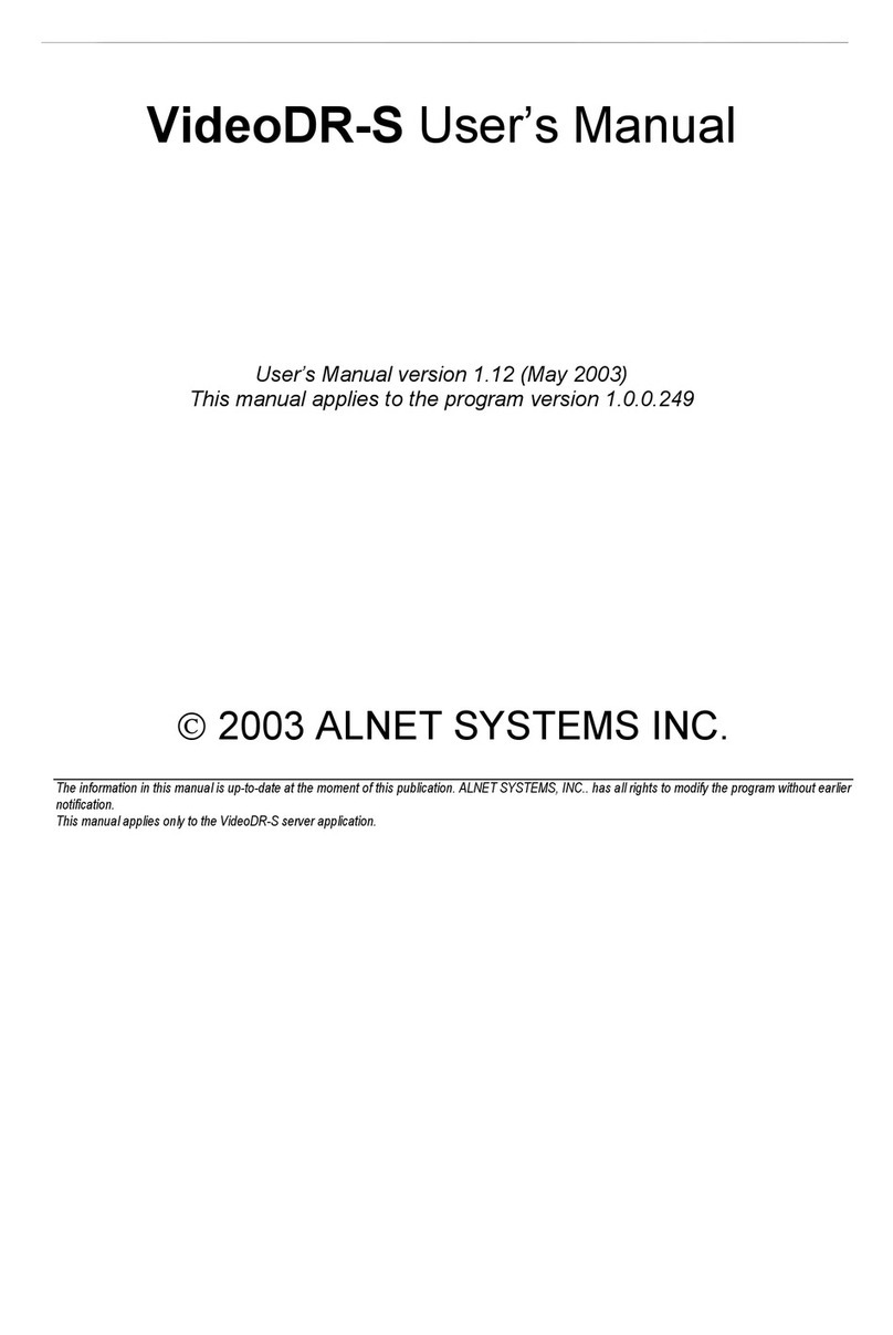 Alnet VideoDR-S user manual