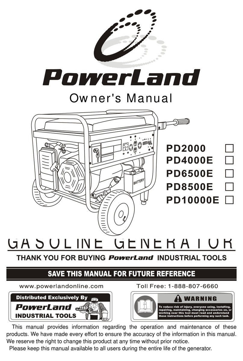 PowerLand PD2000 owner's guide